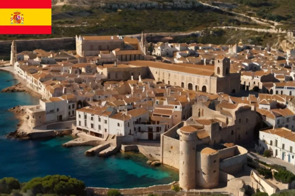 Cidade de Mahón ilha de Menorca.