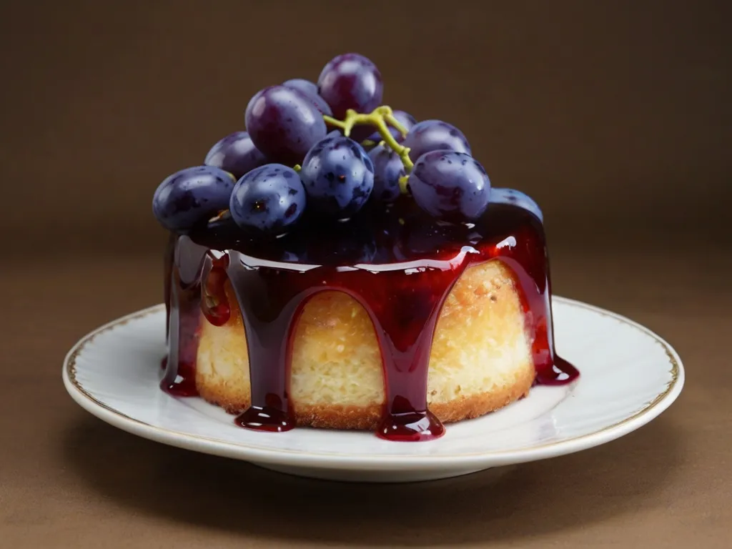 Deliciosa receita de bolo de uva. Receita de bolo de uva.