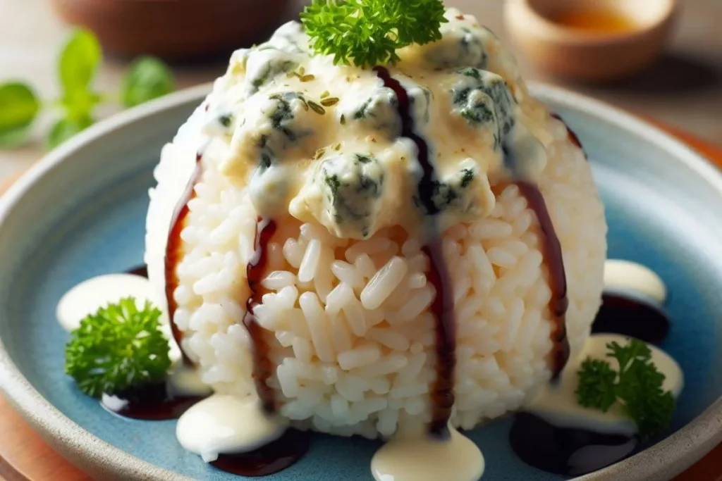 Receita de bolinhos de arroz.